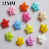 NBNNVA 50Pcs Assorted Colors 12MM/16MM/19MM Star Shape Plastic Buttons Sewing DIY Garment Accessories 2