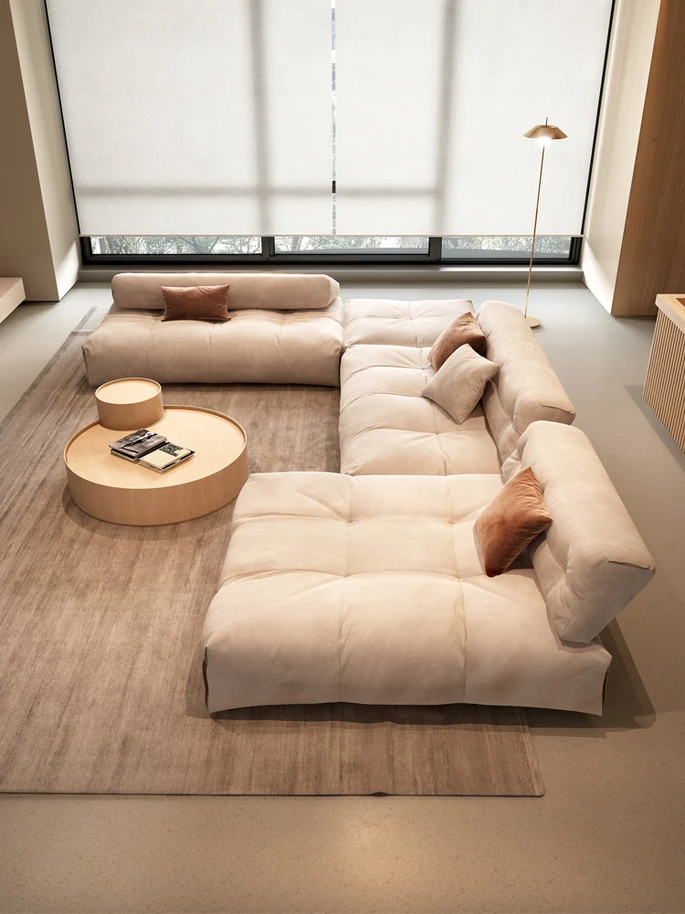 Divano Cubo Di Vimini Divano In Tessuto Con Tecnologia Vento Crema