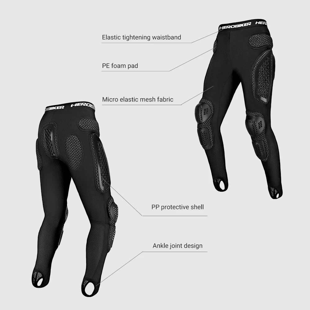 Enhanced Motorcycle Protective Armor Pants - Outdoor Motocross Riding Gear