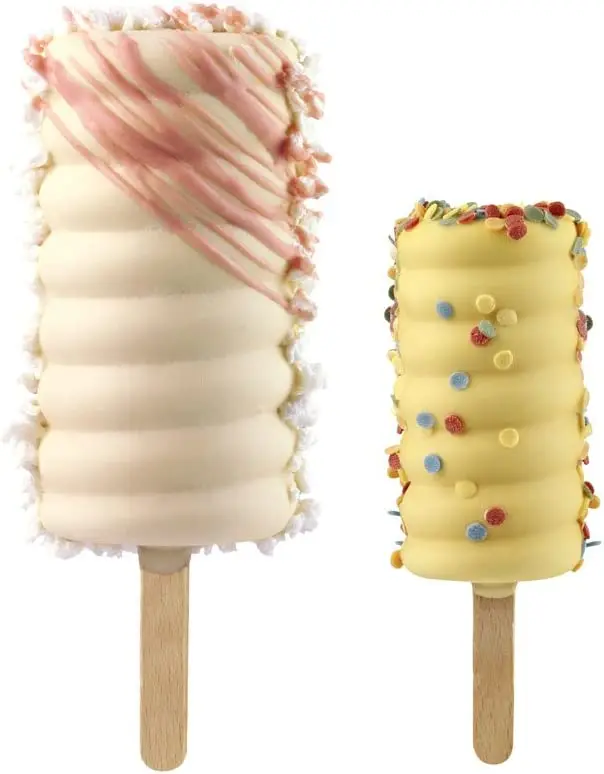 Ice Cream Sticks Silicone Easy Cream Wooden Set of 100