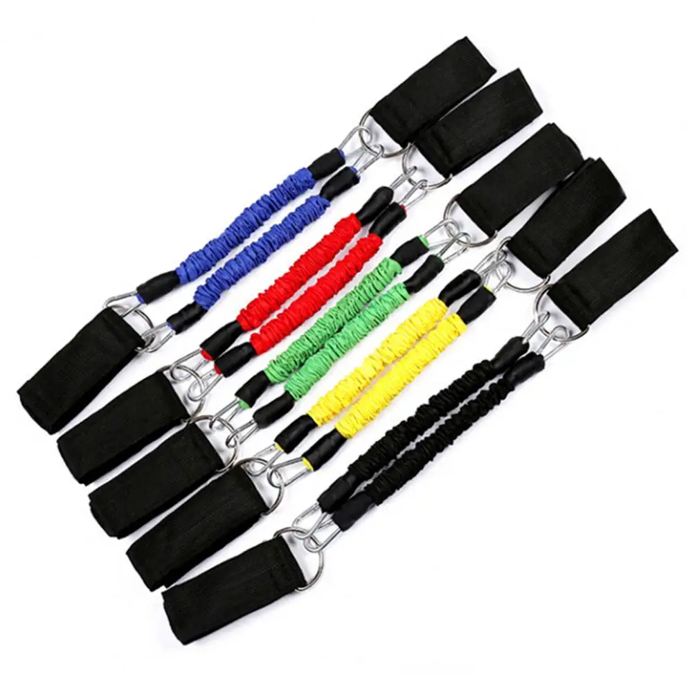 Legs Resistance Bands Metal Buckle Anti-slip Workout Strength Legs Resistance Bands with Ankle Straps Fitness Equipment