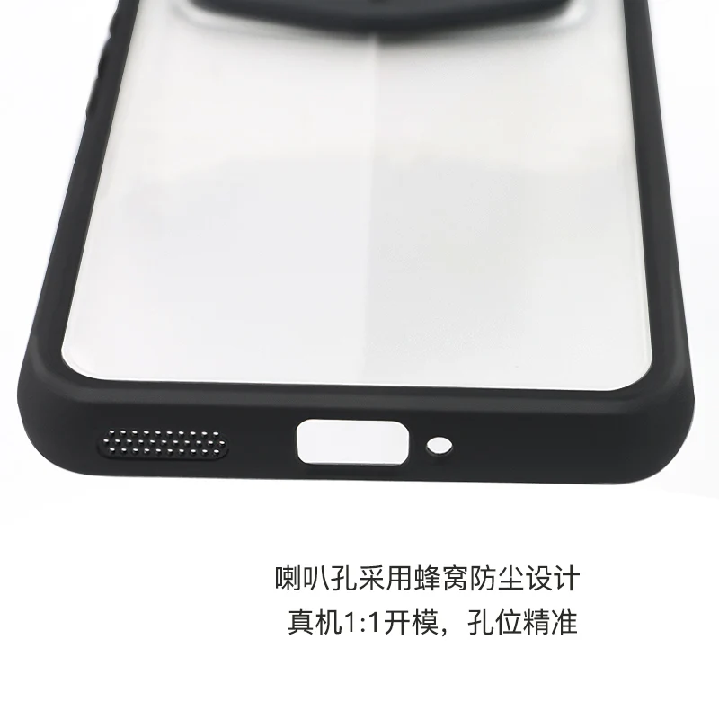 Deluxe Shockproof Transparent Back Phone Case with TPU Frame