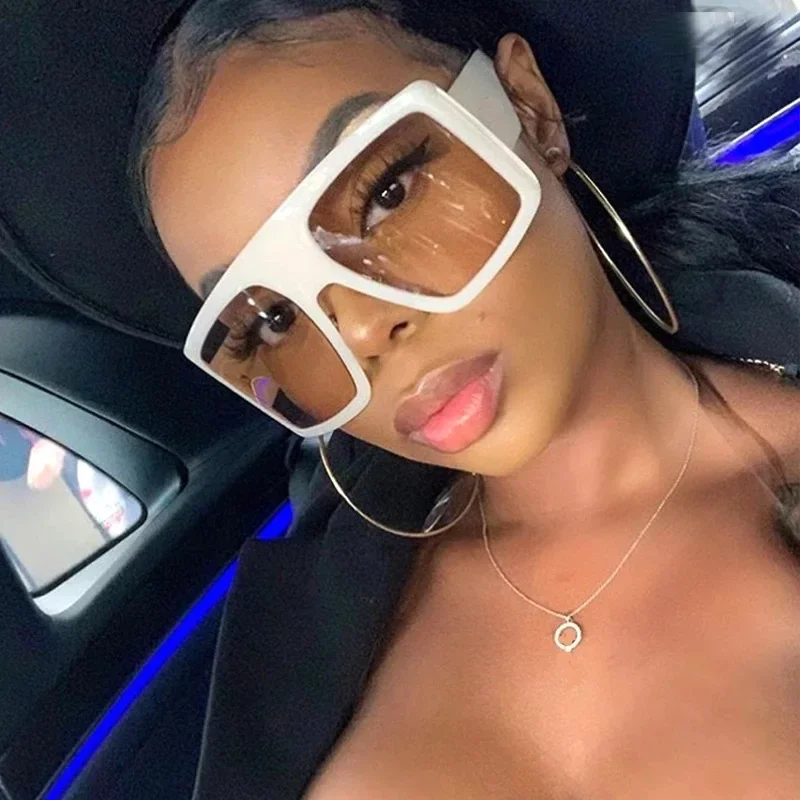 

New Oversized Sunglasses Frog Sunglasses for Women Women's One-piece Windproof Fashion Sunglasses Cross The Border