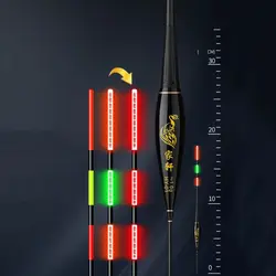 1PC Smart LED Fishing Float with Gravity Sensor and Glowing Night Strobe - 18.5cm (B - eat lead 1g)