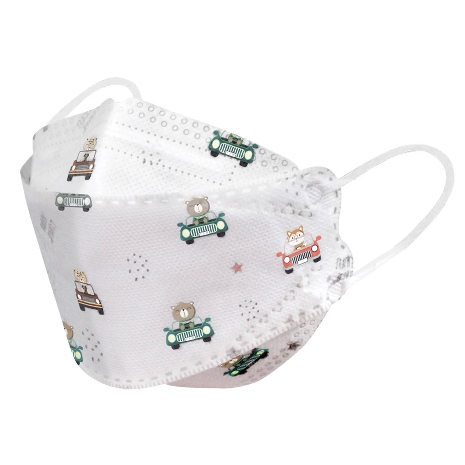 Kids Children's Baby Mask Disposable Face Mask Cartoon 5Ply Ear Loop Outdoor Dust-Proof Face Protective Disposable