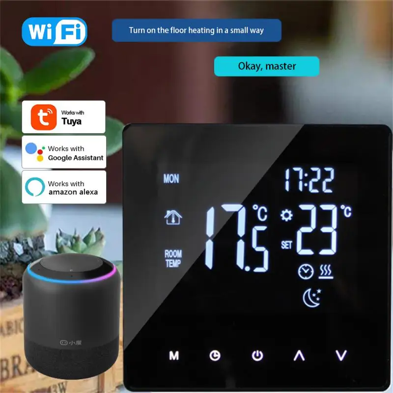 

Tuya WiFi Smart Thermostat Electric Heating Water Gas Boiler Temperature Remote Controller Work with Alexa Google Home