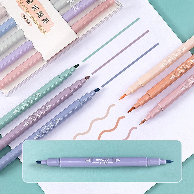 Onderdompeling Onderwijs gat 6colors/set Multi-colors Midliner Pastel Highlighter Set Double Tip  Highlighter Candy Color Marker Pen Stationery For Drawing - Highlighters -  AliExpress