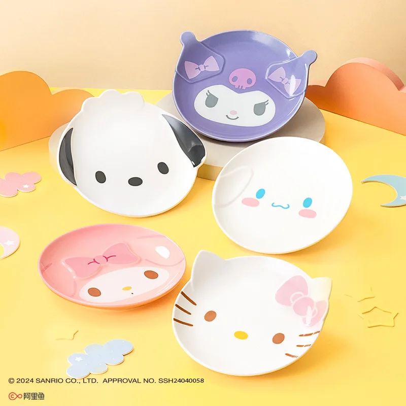 KuromiCinnamorollMyMelodyHelloKittyDinnerPlatesHousehold