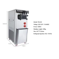 Electric Soft Ice Cream Machine Commercial Kitchen Appliances Three Flavors Big Output 220V 110V 1