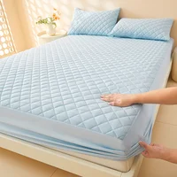 Drap-housse matelassé imperméable, protège-matelas lavable en Machine, couvre-lit simple et Double, 1 pièce 4