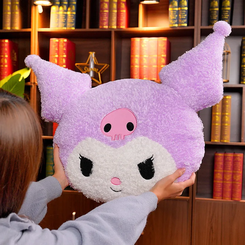 Oversized Sanrio Plush Kuromi Melody Pillow Cushion Cute Cartoon Doll Sofa Valentine Day Kawaii Girlfriend Birthday Present