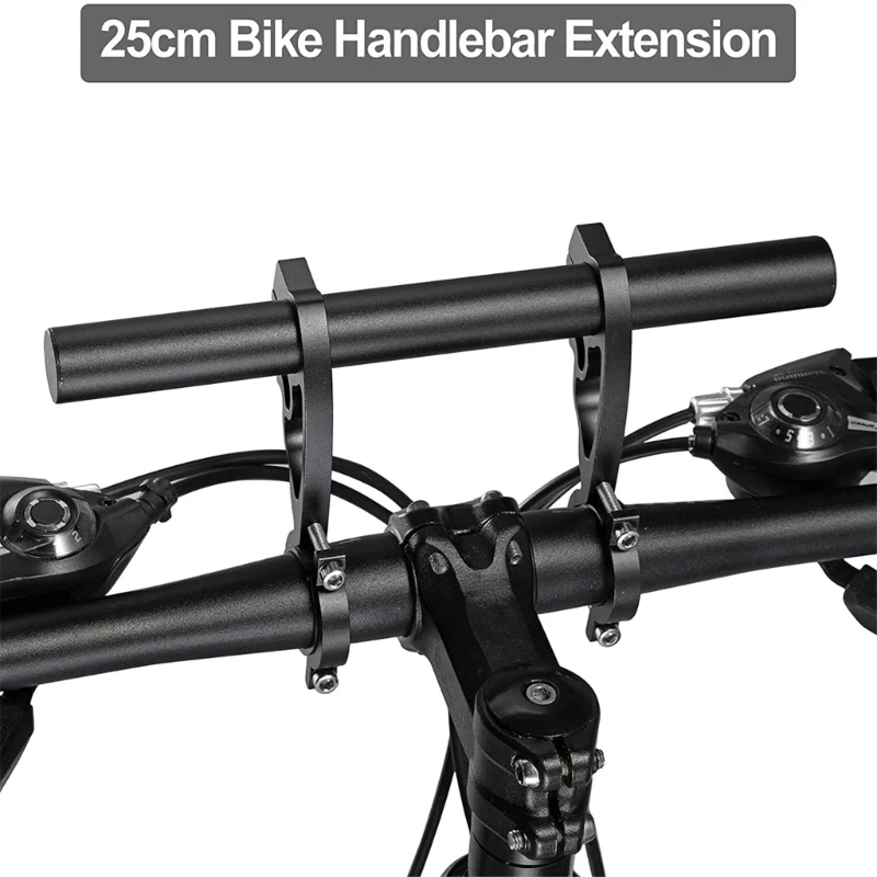 Road Bike Handlebars Extender Light Weight Double Bike Handlebars Bracket Bicycles Stem Tube Extension Cycling Accessories