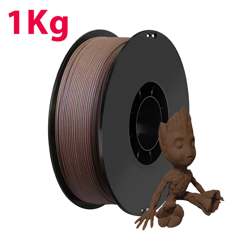 1.75mm 3D 프린터 PLA 에보니 우드 필라멘트 250g 500g 1Kg PLA 로즈 에보니 레드 샌달 우드 승화 3D 프린팅 소재 필라멘트