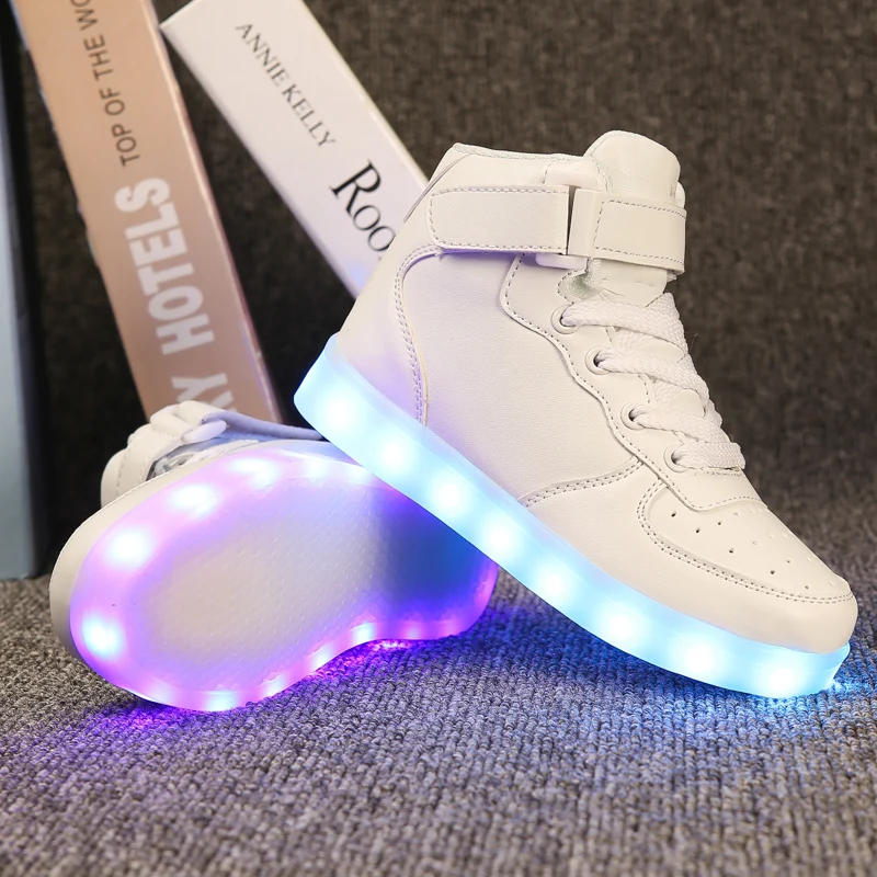 Children Glowing Sneakers Kid Luminous Sneakers for Boys Girls Led Women Colorful Sole Lighted Shoes Men Usb Charging Size 46 men sneakers,women sneakers