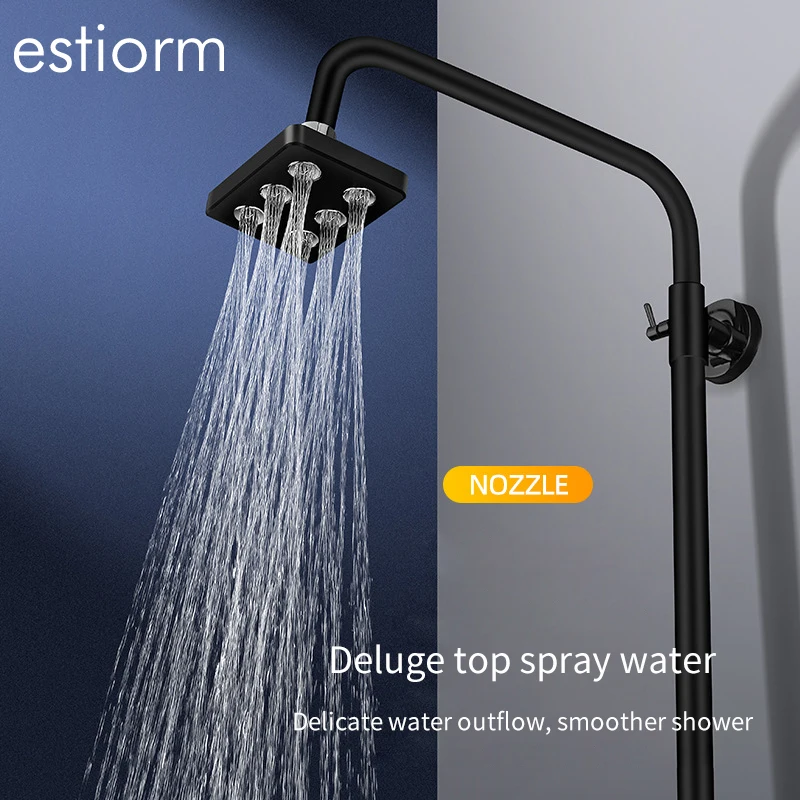 

Mini High Pressure Rain Shower Head Angle Adjustable Large Water Outlet Head Shower Small Bathroom Square Rainfall ShowerHead