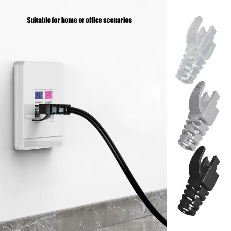 Cable Boot Cover Network Cable Strain Relief 6.5mm Rj45 Connector Boots Connector Plug Cover Rj45 Strain Relief