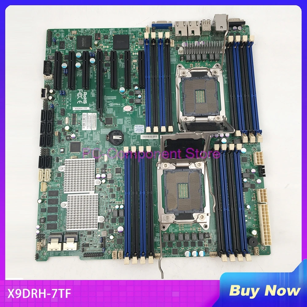 슈퍼마이크로 서버 마더보드 LGA2011 DDR3 X540 듀얼 포트 10GBase-T X9DRH-7TF의 높은 신뢰성