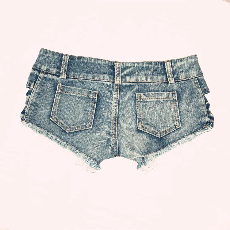 Description Picture 4 of itemшорты женский Women's Sexy Cut Off Denim Jeans Shorts Bow Mini Hot Pants Clubwear