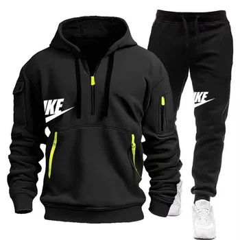 Men’s Autumn-Winter Hoodie Pants Set 1
