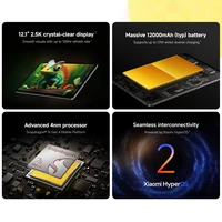 Tablette Xiaomi Redmi Pad 2 Pro Version Globale, écran 12,1" 2,5K, batterie 12000 mAh, Snapdragon 7s Gen 4, Wi-Fi 6 2