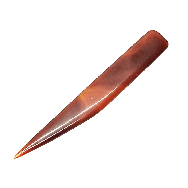 Natural Agate To Rub Leather Edge For Scoring Folding Creasing Paper Leathercrafts DIY Handmade Leather Tool Accessory leather tools leather craft tool kit leather craft tools leather craft tool