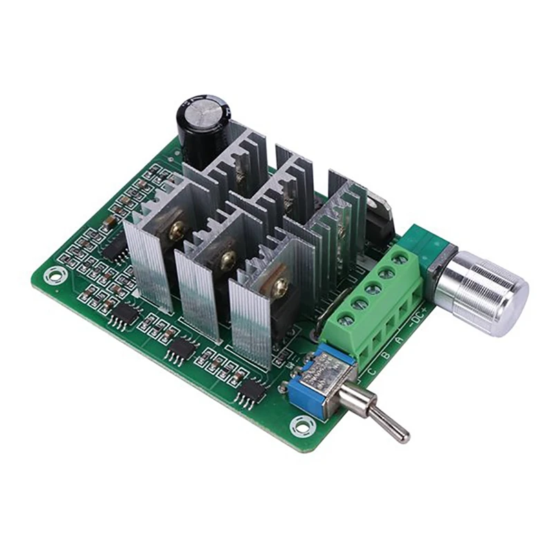 

NEW-15A BLDC Three-Phase Sensorless Brushless Motor Speed Controller Fan Drive DC 5-36V 12V 24V With Potentiometer Switch