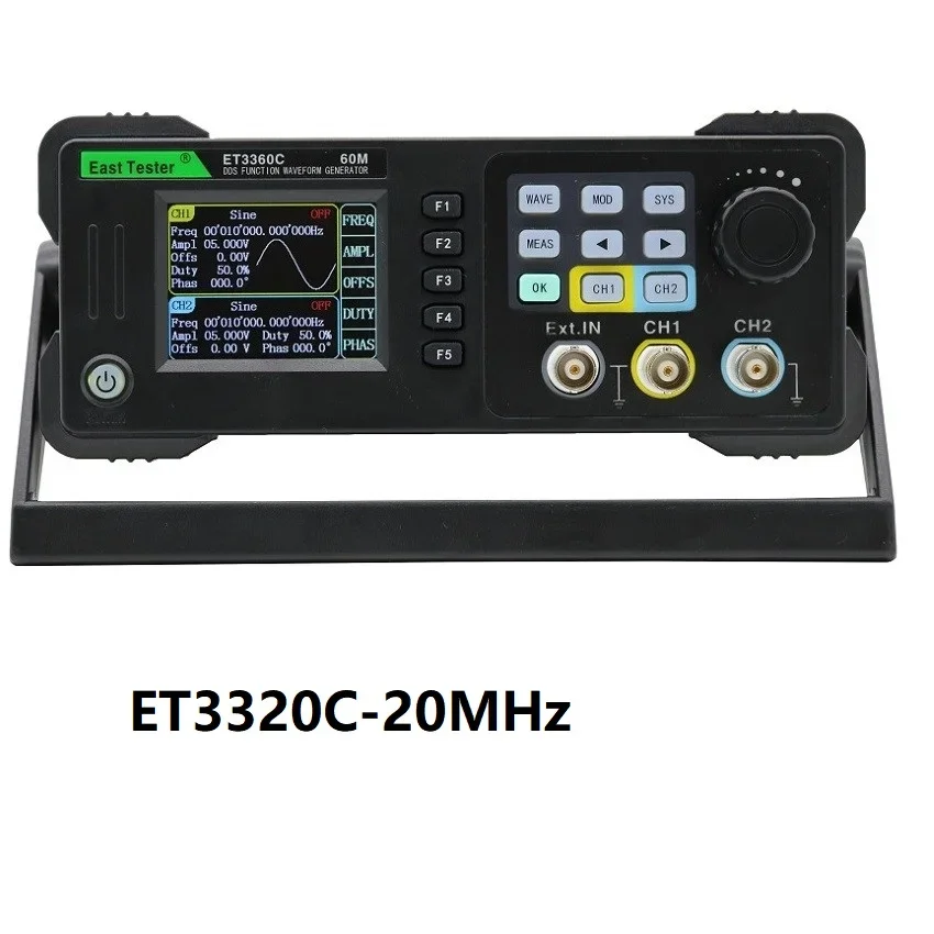 임의 파형 펄스 신호원, 60MHz, 40MHz, 20MHz, 2 채널 DDS 기능 신호 발생기, 100M 주파수 카운터, 200MSa/s DIY