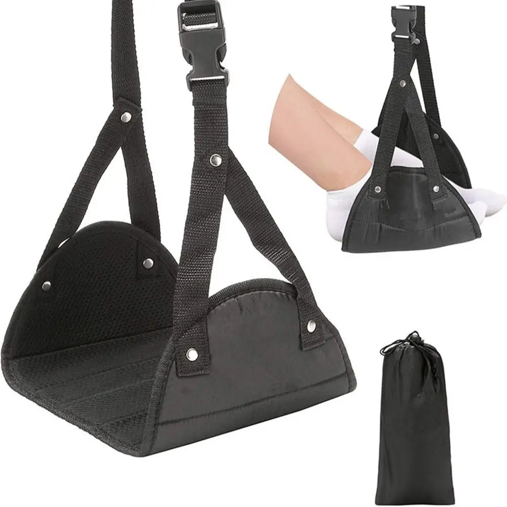 Waterproof Swelling Relieve Fatigue Travel Airplane Leg Hammock Foot Hanger Furniture Hanging Footrest Hammock airplane footrest foot hammocks