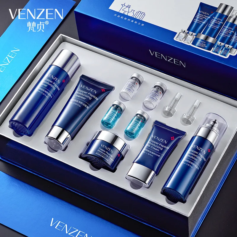 

VEZE Blue copper peptides by yan tender skin bright skin hydrating essence of contractive pore skin care