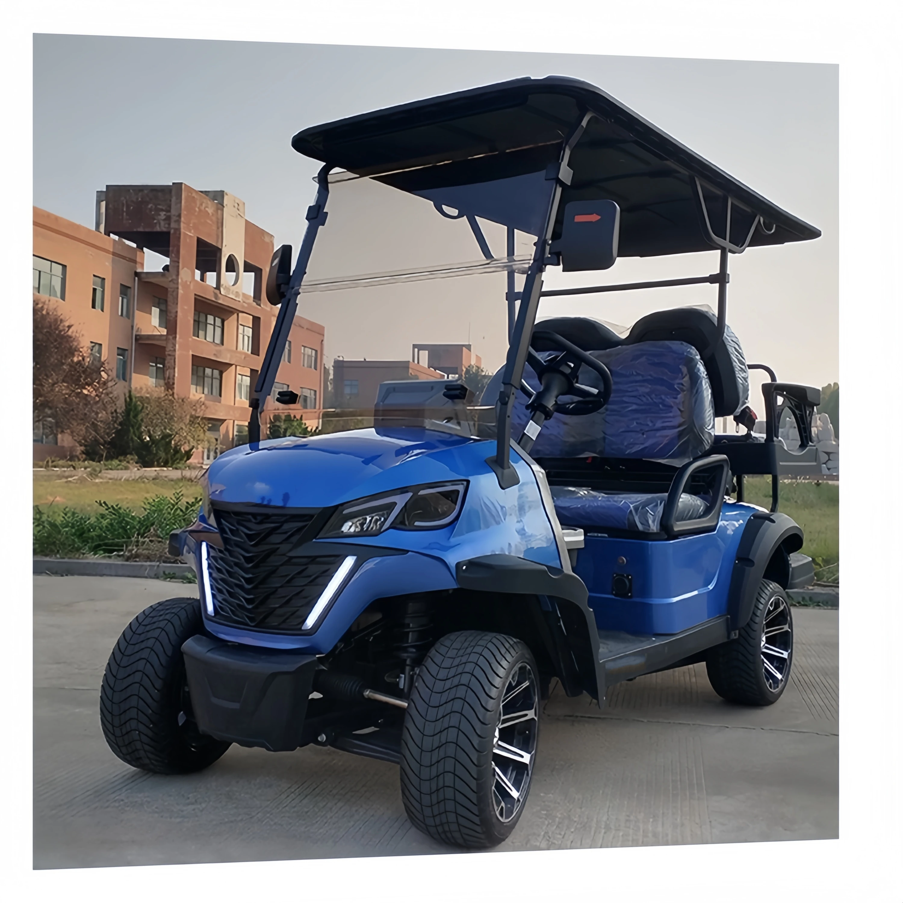 New Design 6 Seater Golf Cart Electric with 48V Battery Steel and Plastic Material CE Certified