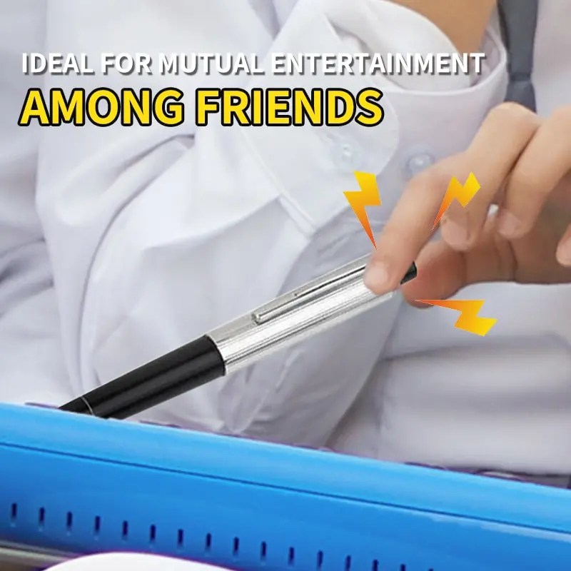 2 PCS Creative Electric Shock Pen Toy Utility Gadget Gag Joke Funny Prank Trick Novelty Friends Best Gift Birthday Spoof Gift