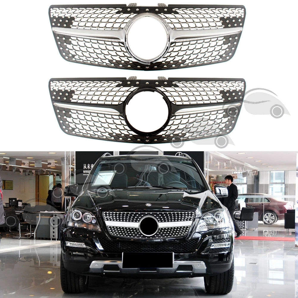 

For Mercedes-Benz W164 ML-Class Front Racing Billet Bumper Grille Upper Cover ML320 ML350 ML450 ML500 ML550 Class 2009 2010 2011