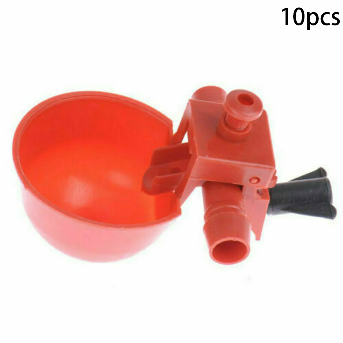 Poultry Drinking Cup Chicken Hen Plastic Automatic Waterer For 9.5 Mm Pipe Diameter Commercial Chicken And Poultry Farms 10PCS