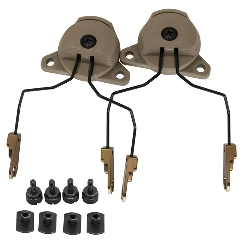 For MSA SORDIN Tactical Headset Bracket Wendy Rail Adapter for Team Wendy Helmet Rail 2.0 Shooting Tactical Earmuffs