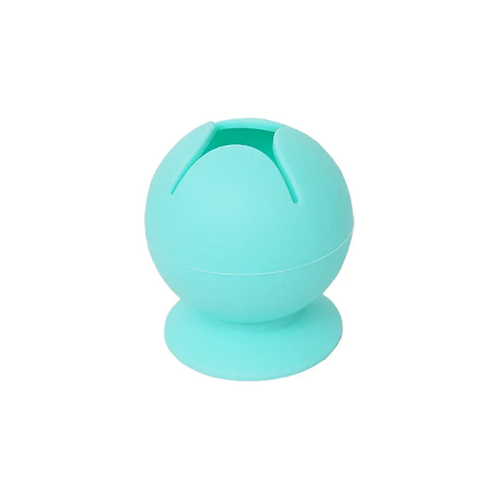 קופסת איסוף זבל לשולחן עם כדור סיליקון לאחסון וכלי אמנות DIY