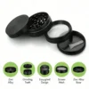 2inch Metal Herb Grinder 4-layer Manual Spice Mill Pepper Mortar Crusher Raw Grass Tobacco Grinder Smoking Cigarette Accessories 3