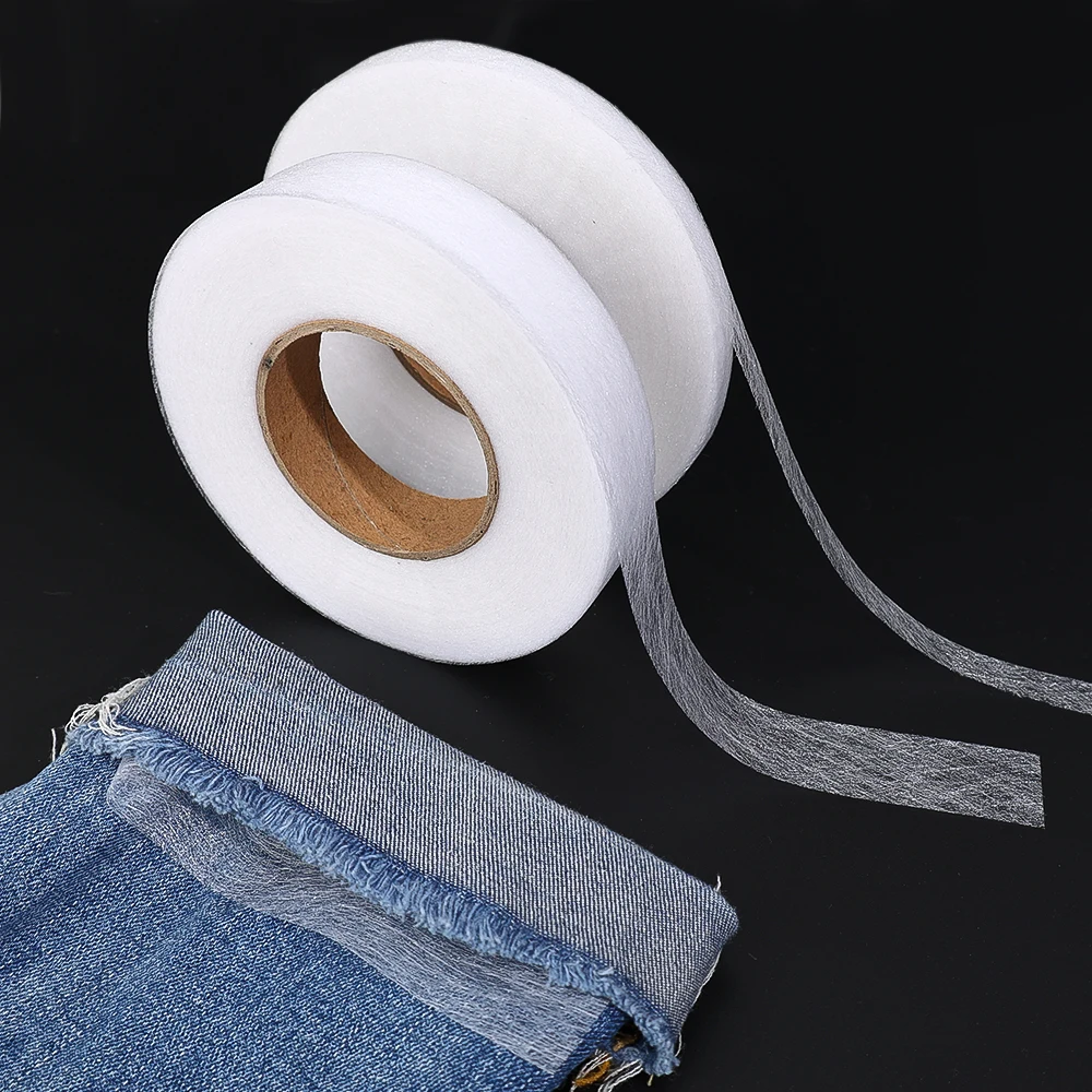 60 Meter Double-sided Interlining Adhesive Fabric Clothes Apparel Iron On Hem Tape Interlining Web DIY Crafts Sewing Accessories