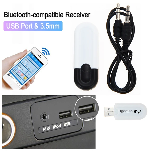 Adaptateur récepteur bluetooth 3.0 - prise jack 3.5 mm - A2DP