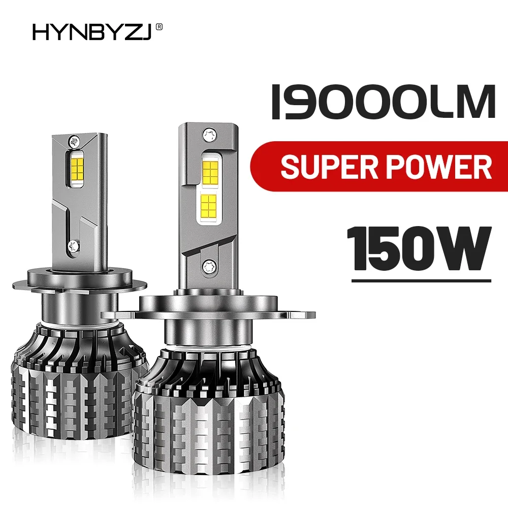 HYNBYZJ H4 H7 LED Canbus H11 H1 H3 9005 HB3 9006 HB4 H8 9012 LED Headlights 150W High Powe 6000K Car Headlamp Bulb