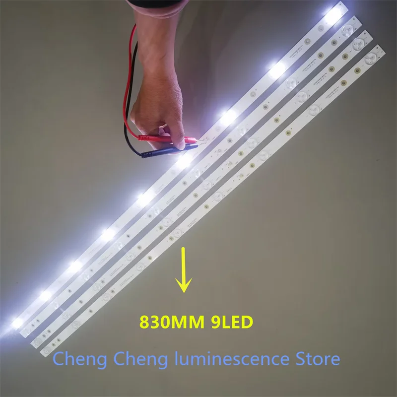 

LED backlight strip for 8149010042004 23010424900010 6501L830000030 12-42C4X9-830-M02 9LED 830MM 3V light bar 100% new