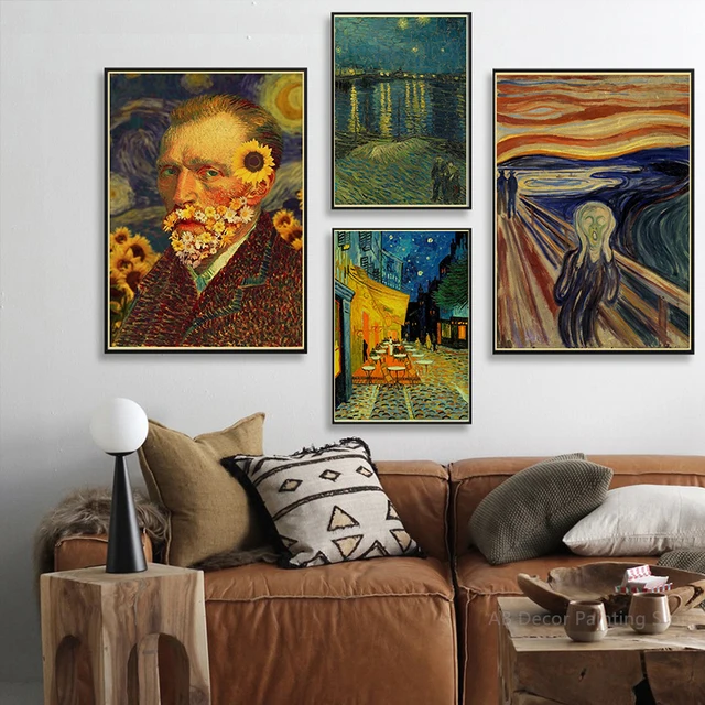 Vintage charm meets Van Gogh in the Oil Painting Poster