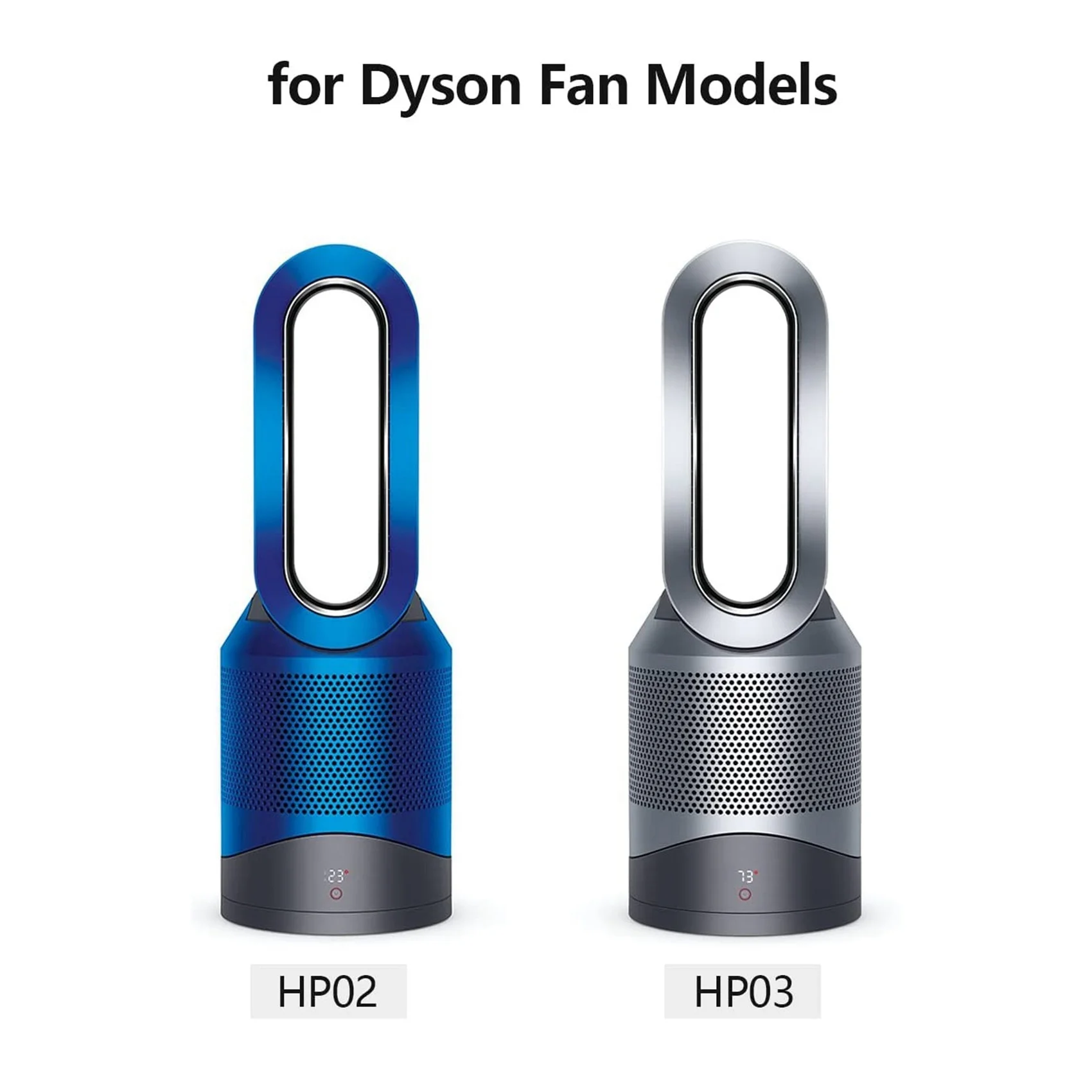 Replacement Remote Control HP02 HP03 for Dyson Pure Hot+Cool Link HP02 HP03 Air Purifier Heater and Fan(Silver) HOT