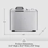 Breville BBM800XL Bread Maker, One Size, Brushed Stainless Steel 6