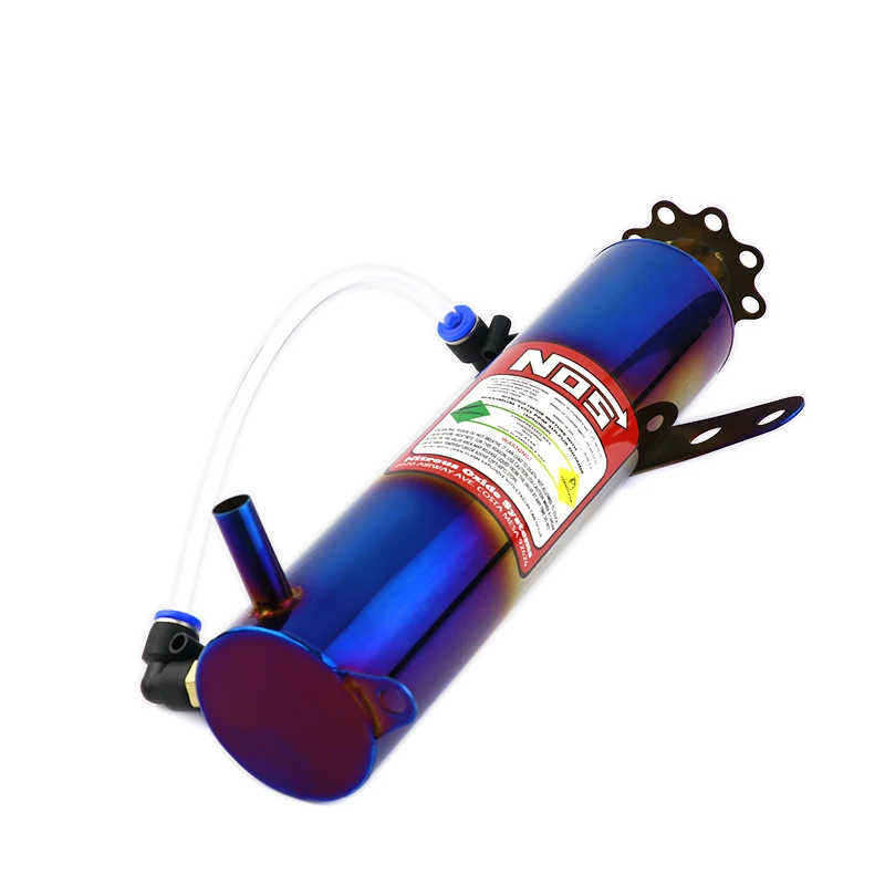 500ML jdm style Burnt Blue Radiator Coolant Cooling Aluminum Catch Tank