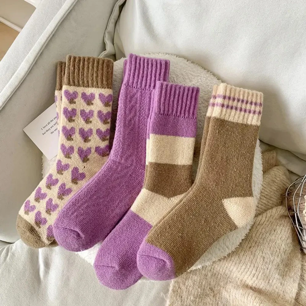 4 Paar lebendige rote Socken mit Nudelmuster, bunt, weiß, bequem, für Herren und Damen, kurze Socken – Detail 2
