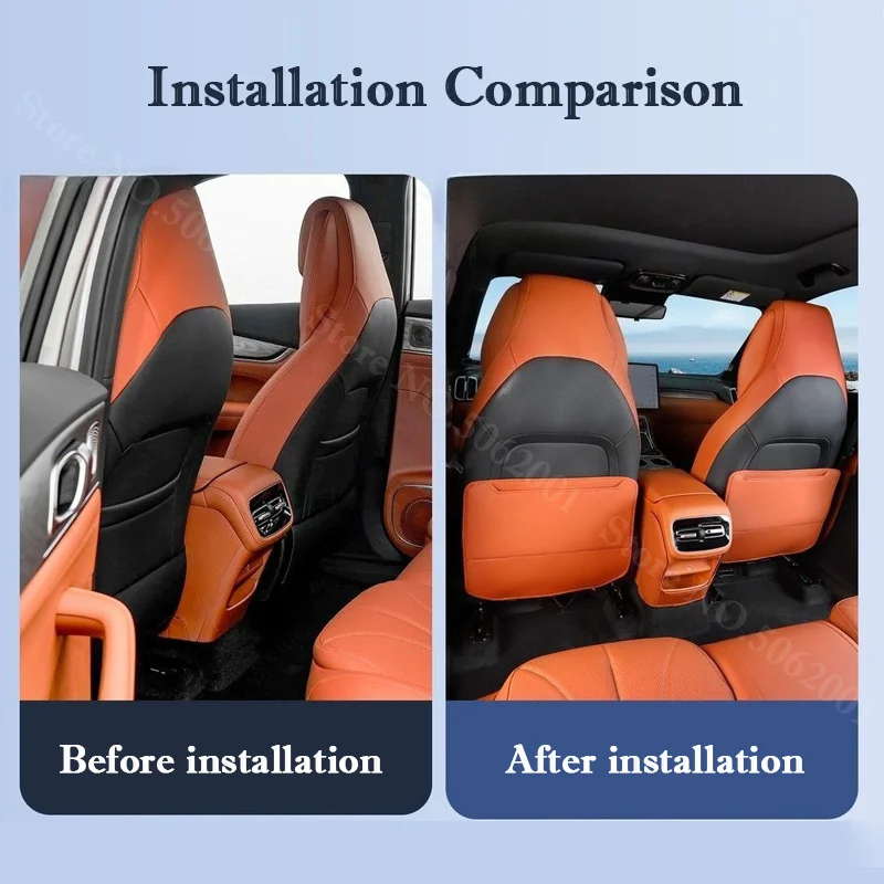 Geely Galaxy M7 2026 뒷좌석 팔걸이 박스 매트 가죽 더러움 방지 보호 커버 자동차 부품 용 자동차 인테리어 킥 프로텍터