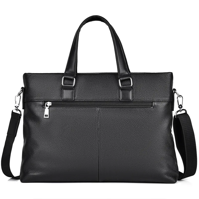 Genuine Top Layer Cowhide Men's Briefcase Large Capacity Document Bag New Computer Bag Shoulder Bag