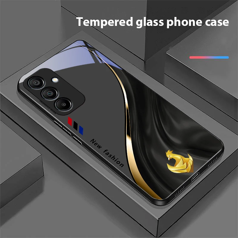Starlight Zodiac Black Tempered Glass Phone Case