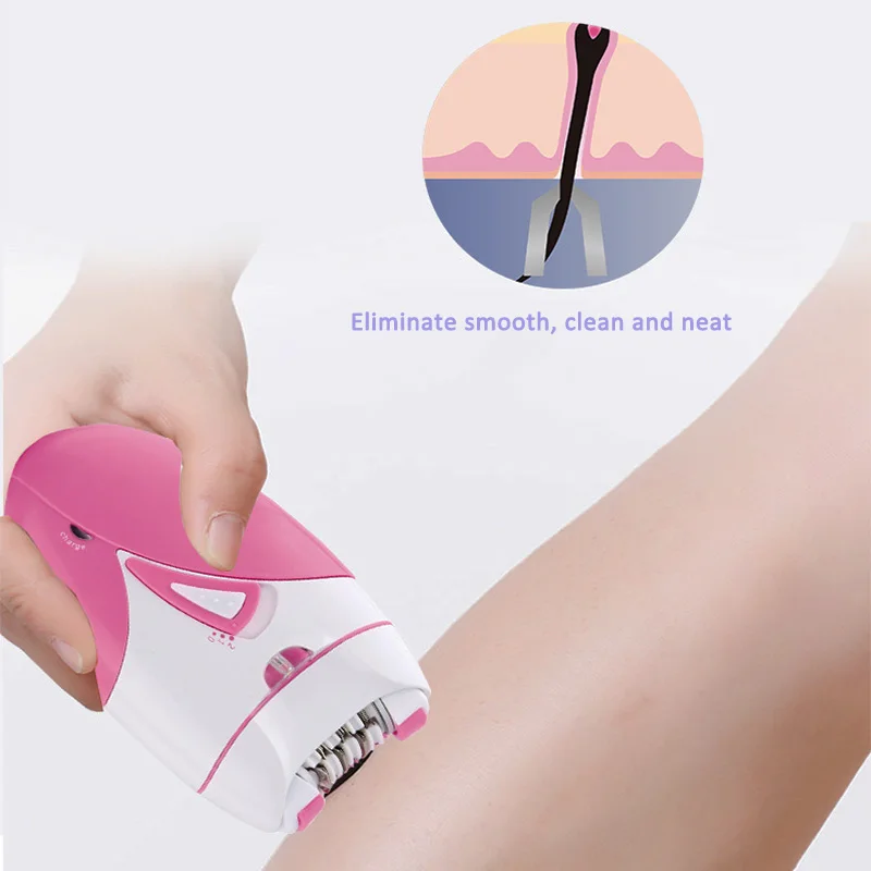 

Portable Electric Women Shaver USB Charging Female Hair Remover Painless Roll Blades Razor Bikini Armpit Private Lady Epilator