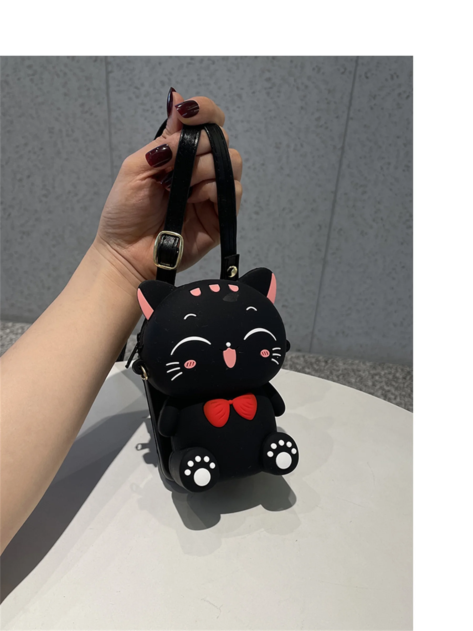 case for samsung z flip 3 Korean Crossbody Leather Lanyard Cute Cat  Coin Purse Card Wallet Case for Samsung Galaxy Z Flip 3 5G Z Flip3 Zflip3 Cover samsung galaxy z flip 3 5g case